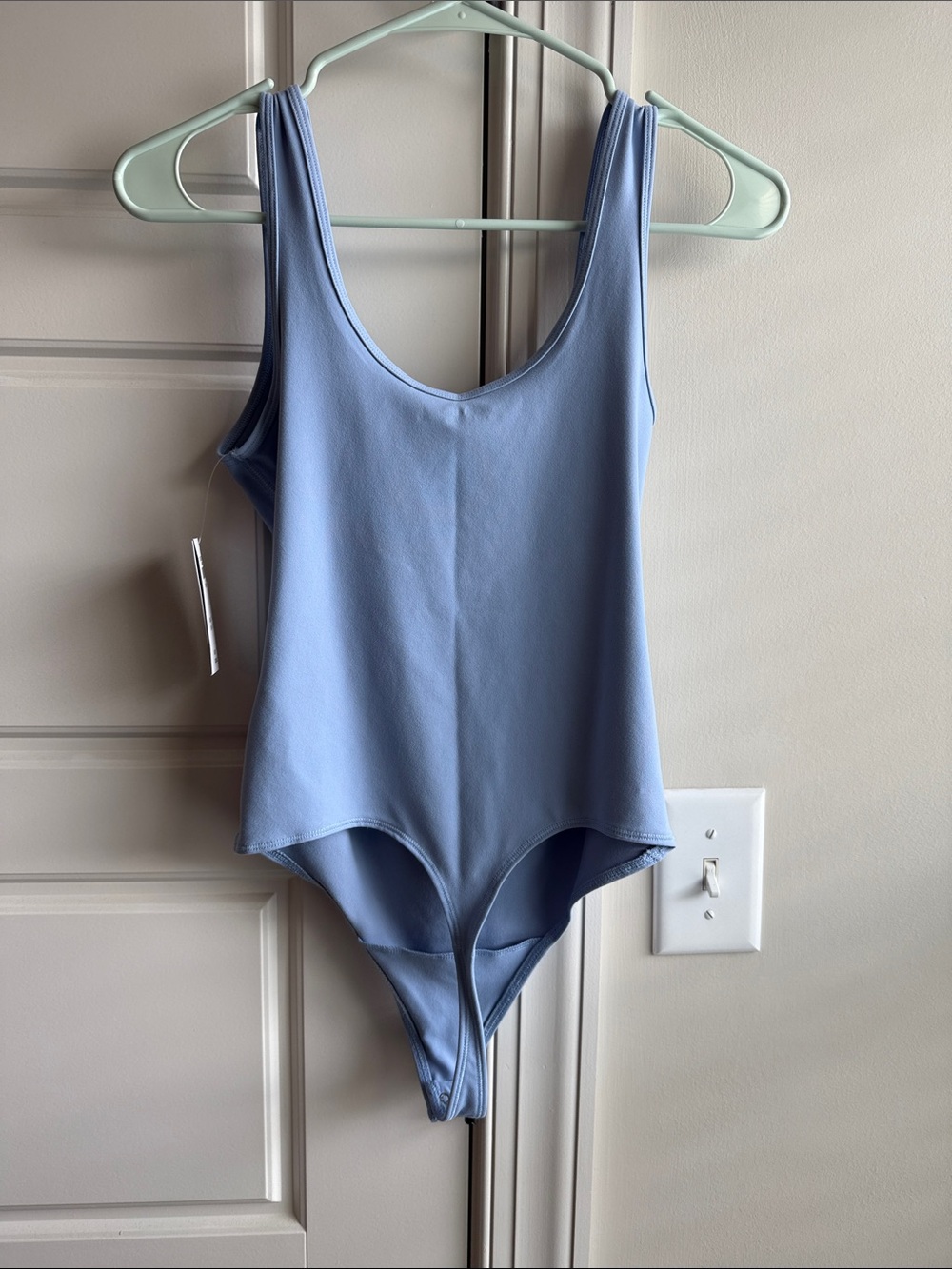 Light Blue Abercrombie & Fitch Scoop Neck Bodysuit NWT - Picture 6 of 8